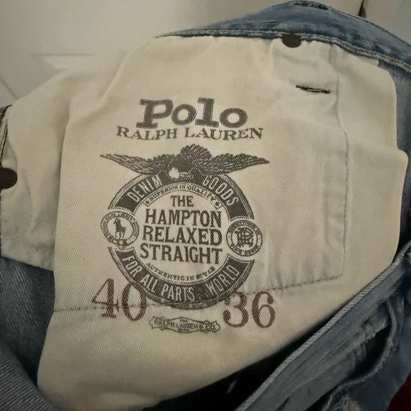 Ralph Lauren Light Blue Distressed Jeans - Picture 7 of 8